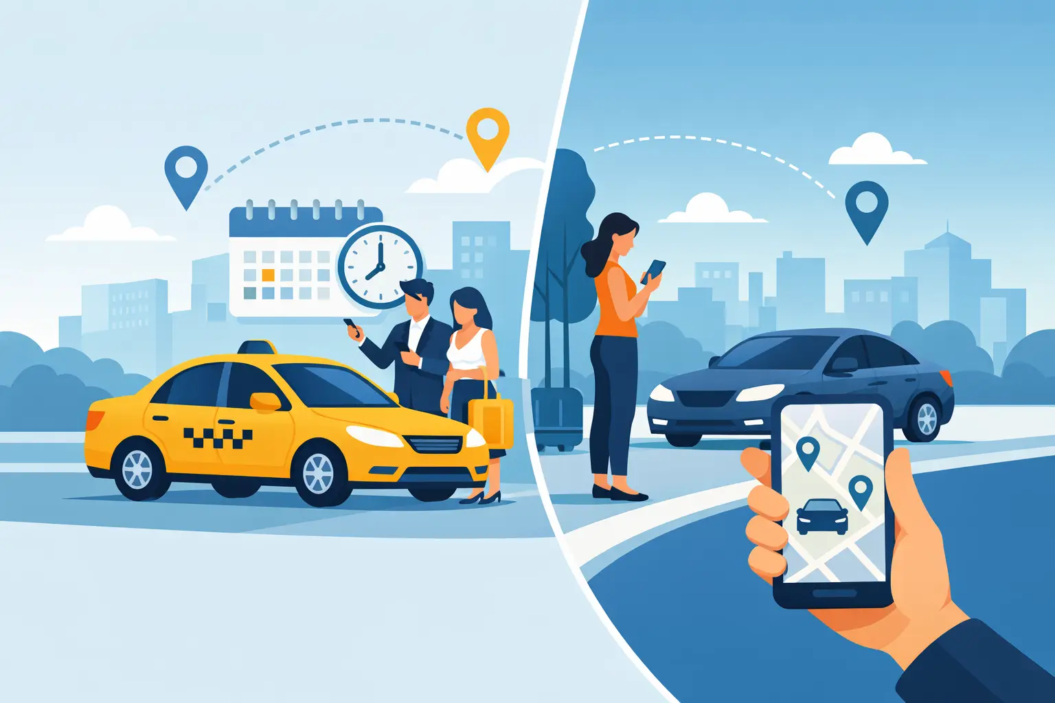 Pre Booked Taxi vs Ride Hailing