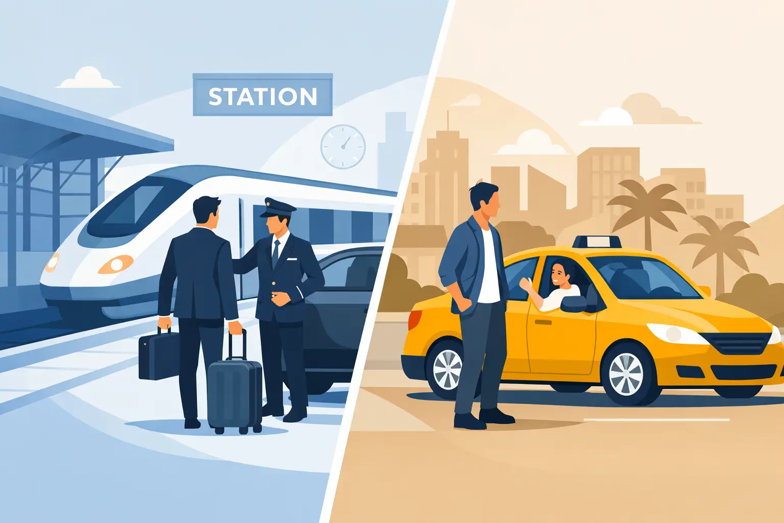 Station Transfer vs Regular Taxi