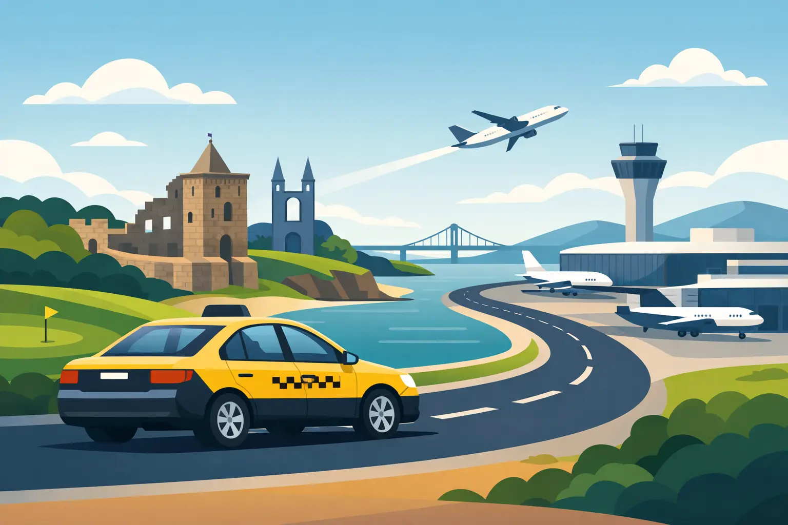 Taxi to Edinburgh Airport from St Andrews